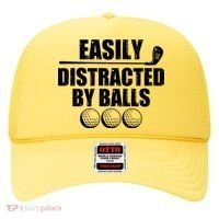 Funny Easily Distracted By Balls Golfing Fan Hat thumb 0
