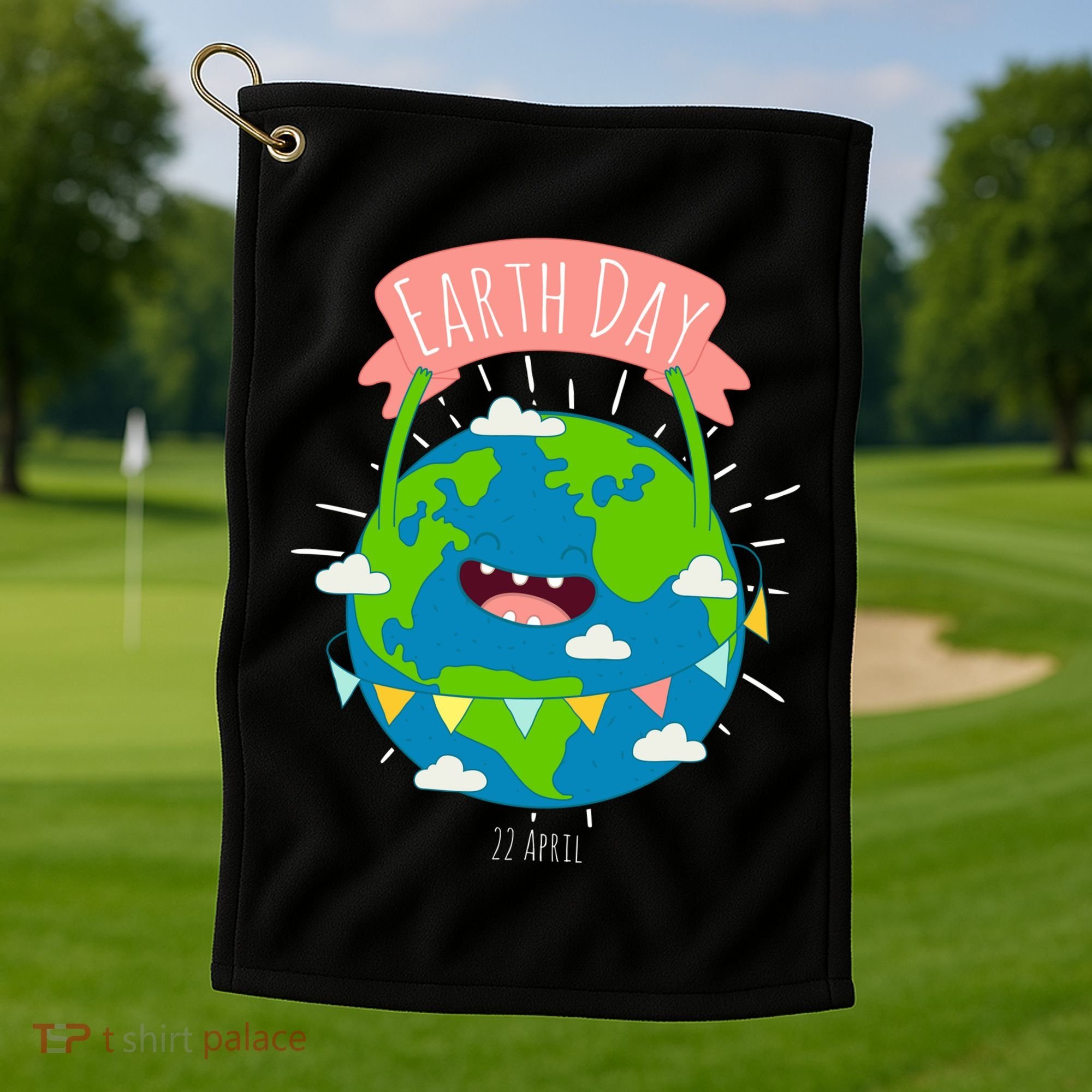 Funny Earth Day April 22 Golf Towel