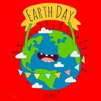 Funny Earth Day April 22 Santa Hat thumb 1