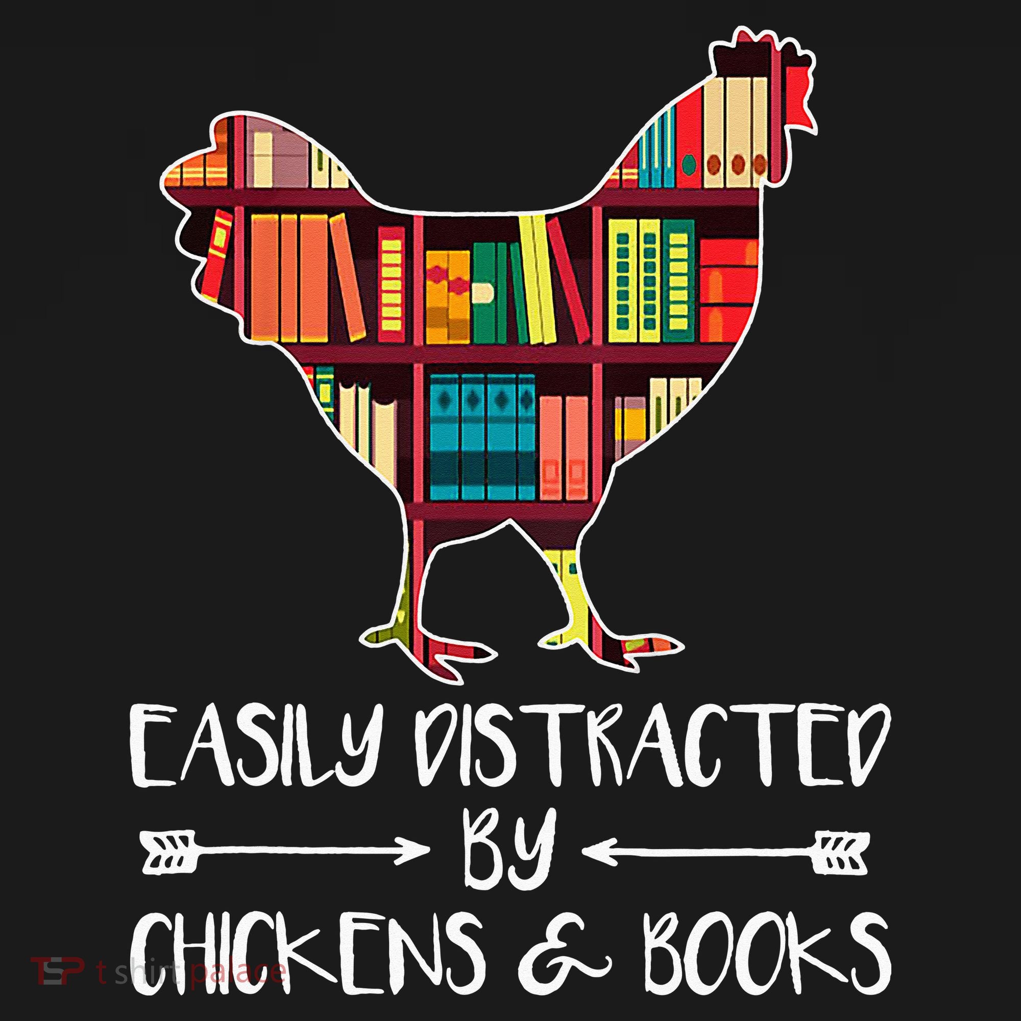 funny Easily Distracted By Chickens And Books Bucket Hat