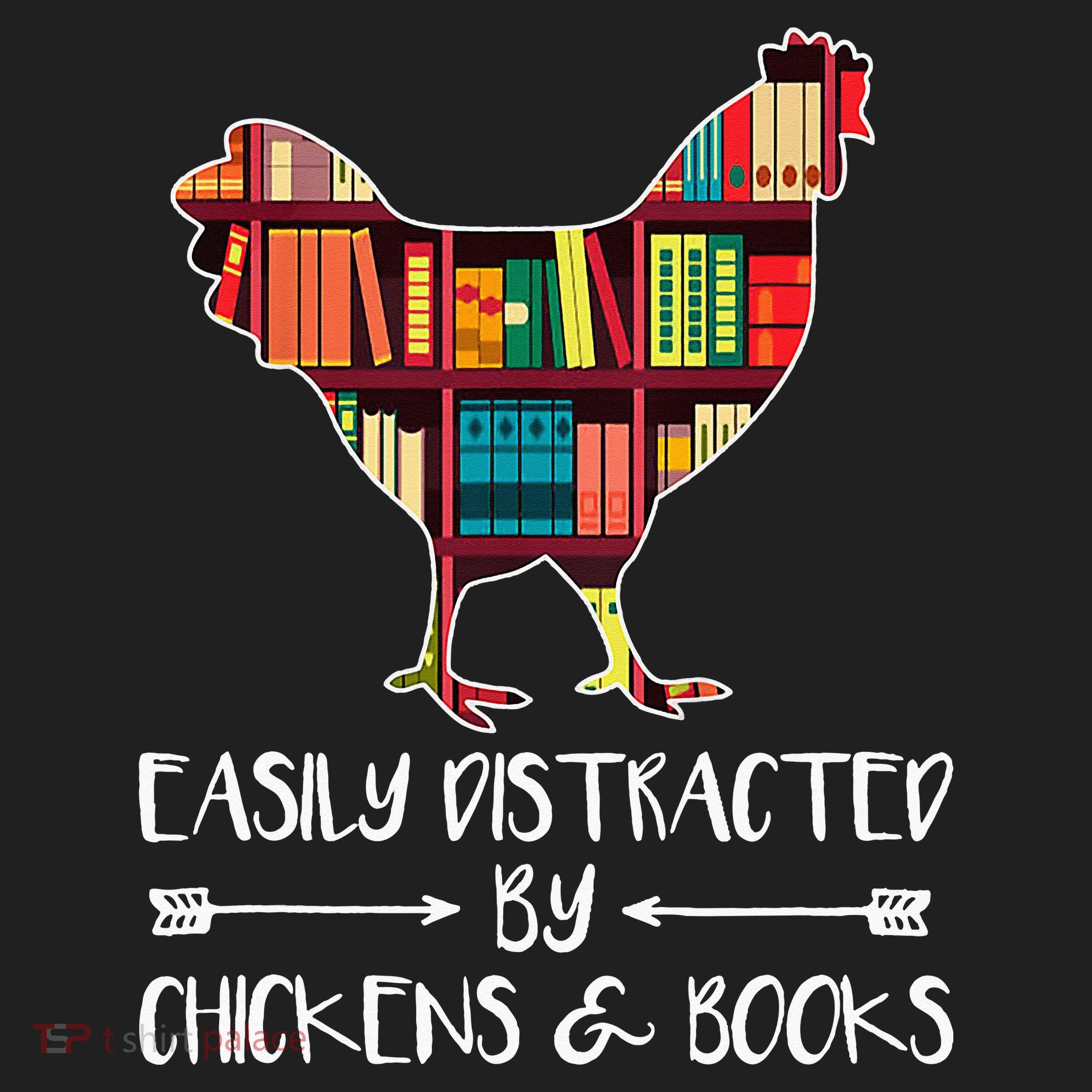 funny Easily Distracted By Chickens And Books Beanie