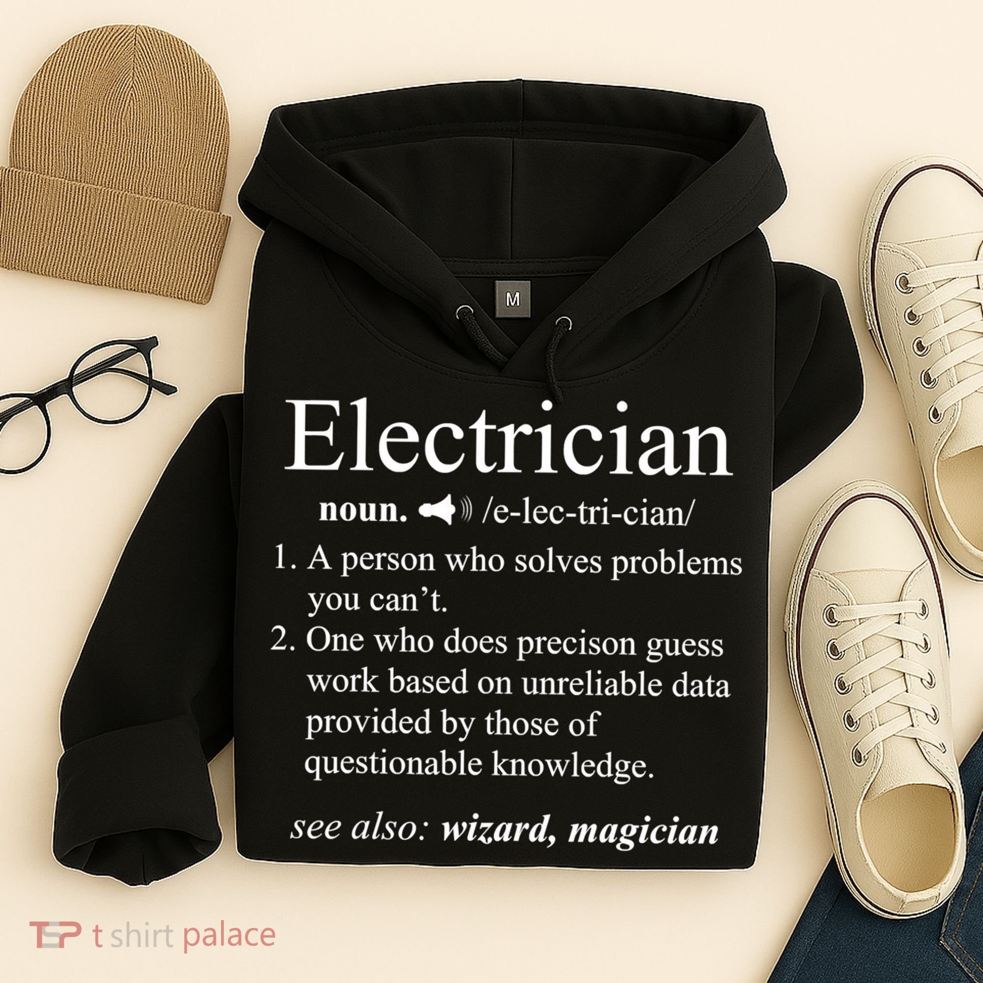 Funny Electrician Definition Shirt Electrical Engineer Gift Hoodie