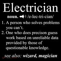 Funny Electrician Definition Shirt Electrical Engineer Gift Coaster thumb 2
