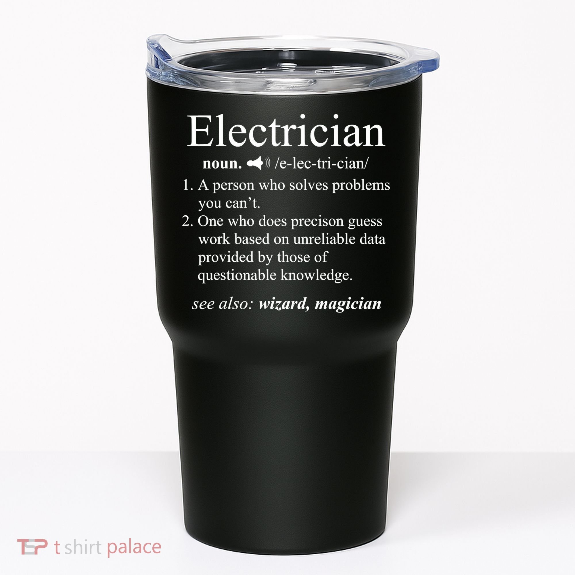 Funny Electrician Definition Shirt Electrical Engineer Gift Tumbler