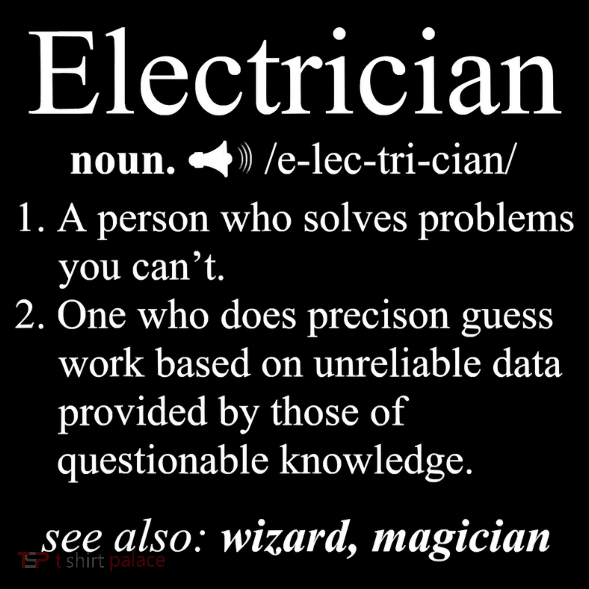 Funny Electrician Definition Shirt Electrical Engineer Gift Kids T-Shirt