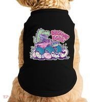 Funny Easter Dinosaur Monster Truck Crushing Eggs Doggie Tank thumb 0