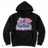 Funny Easter Dinosaur Monster Truck Crushing Eggs Hoodie thumb 0