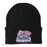 Funny Easter Dinosaur Monster Truck Crushing Eggs Beanie thumb 0