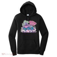 Funny Easter Dinosaur Monster Truck Crushing Eggs Women's Hoodie thumb 0
