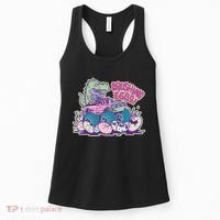 Funny Easter Dinosaur Monster Truck Crushing Eggs Women's Tank Top thumb 0