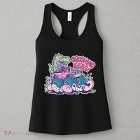 Funny Easter Dinosaur Monster Truck Crushing Eggs Women's Tank Top thumb 3