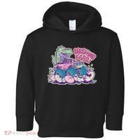 Funny Easter Dinosaur Monster Truck Crushing Eggs Toddler Hoodie thumb 0