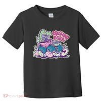 Funny Easter Dinosaur Monster Truck Crushing Eggs Toddler T-Shirt thumb 0