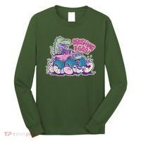 Funny Easter Dinosaur Monster Truck Crushing Eggs Long Sleeve Shirt thumb 0