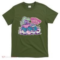 Funny Easter Dinosaur Monster Truck Crushing Eggs T-Shirt thumb 0