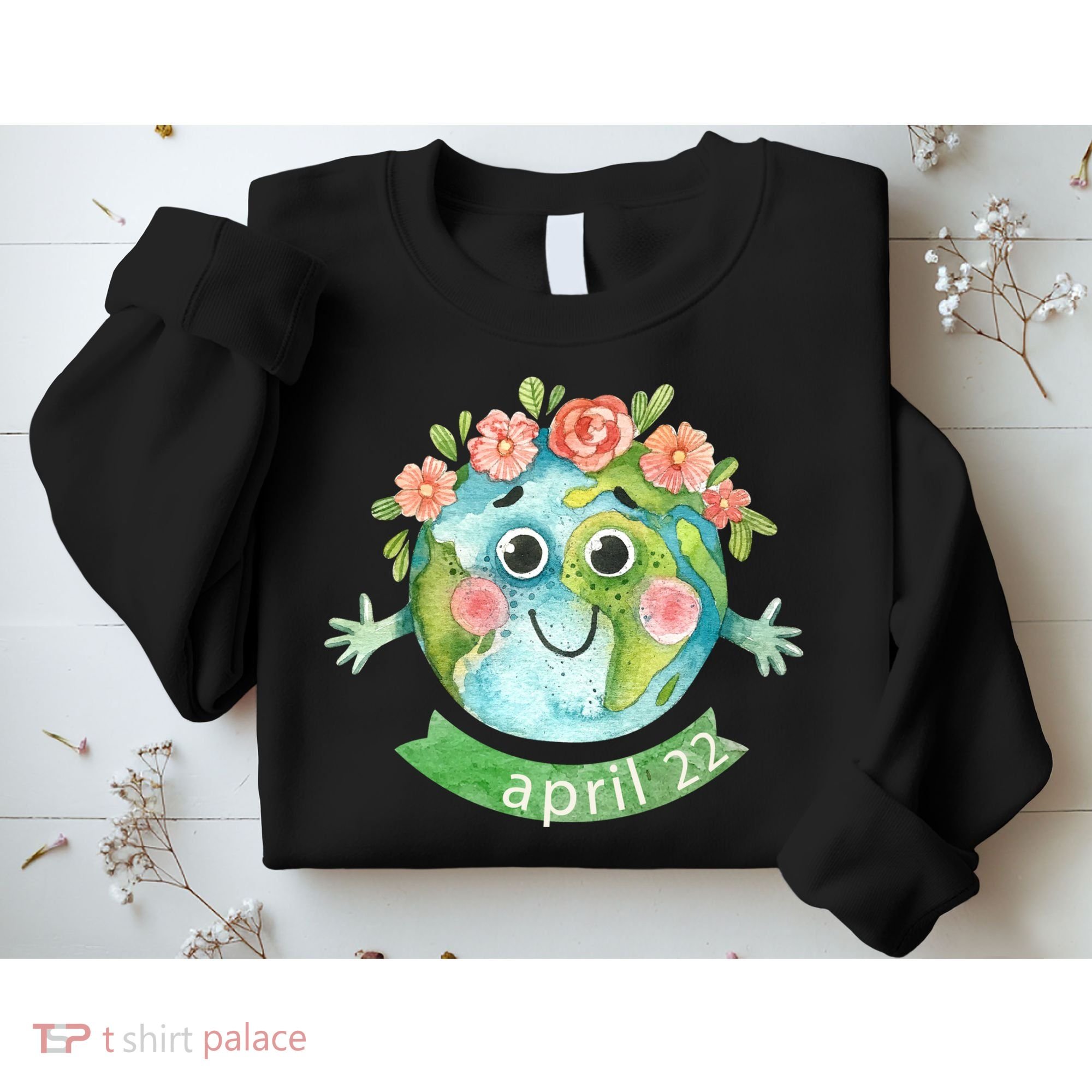 Floral Earth Day April Sweatshirt