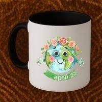 Floral Earth Day April Coffee Mug thumb 2