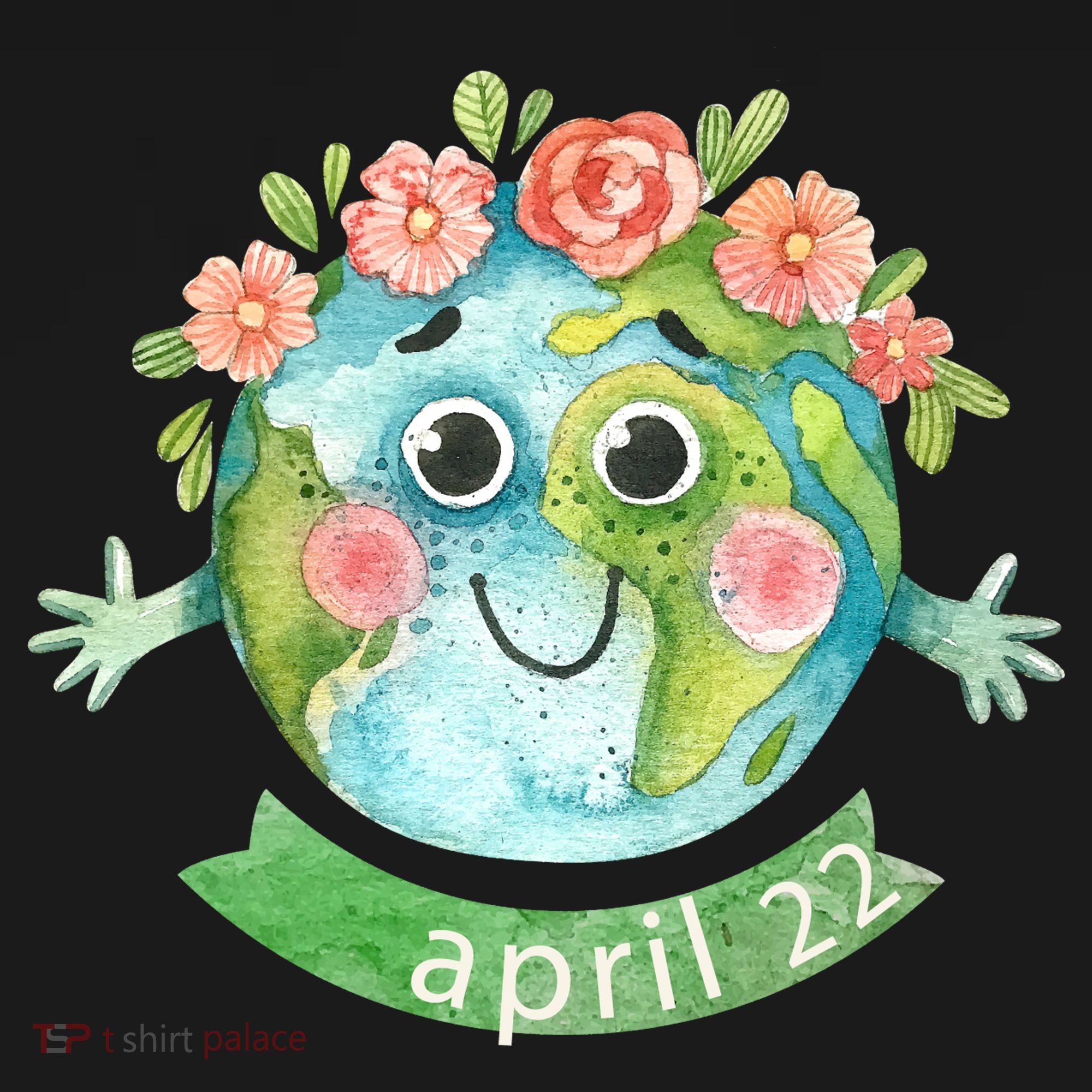 Floral Earth Day April Polo