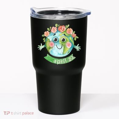 Floral Earth Day April Tumbler