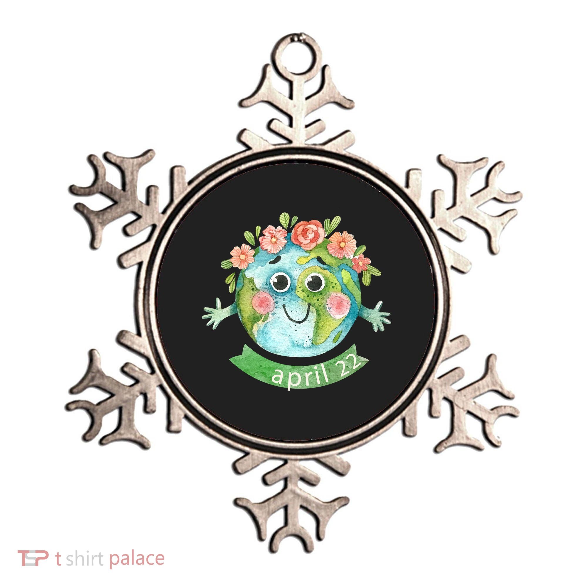 Floral Earth Day April Ornament