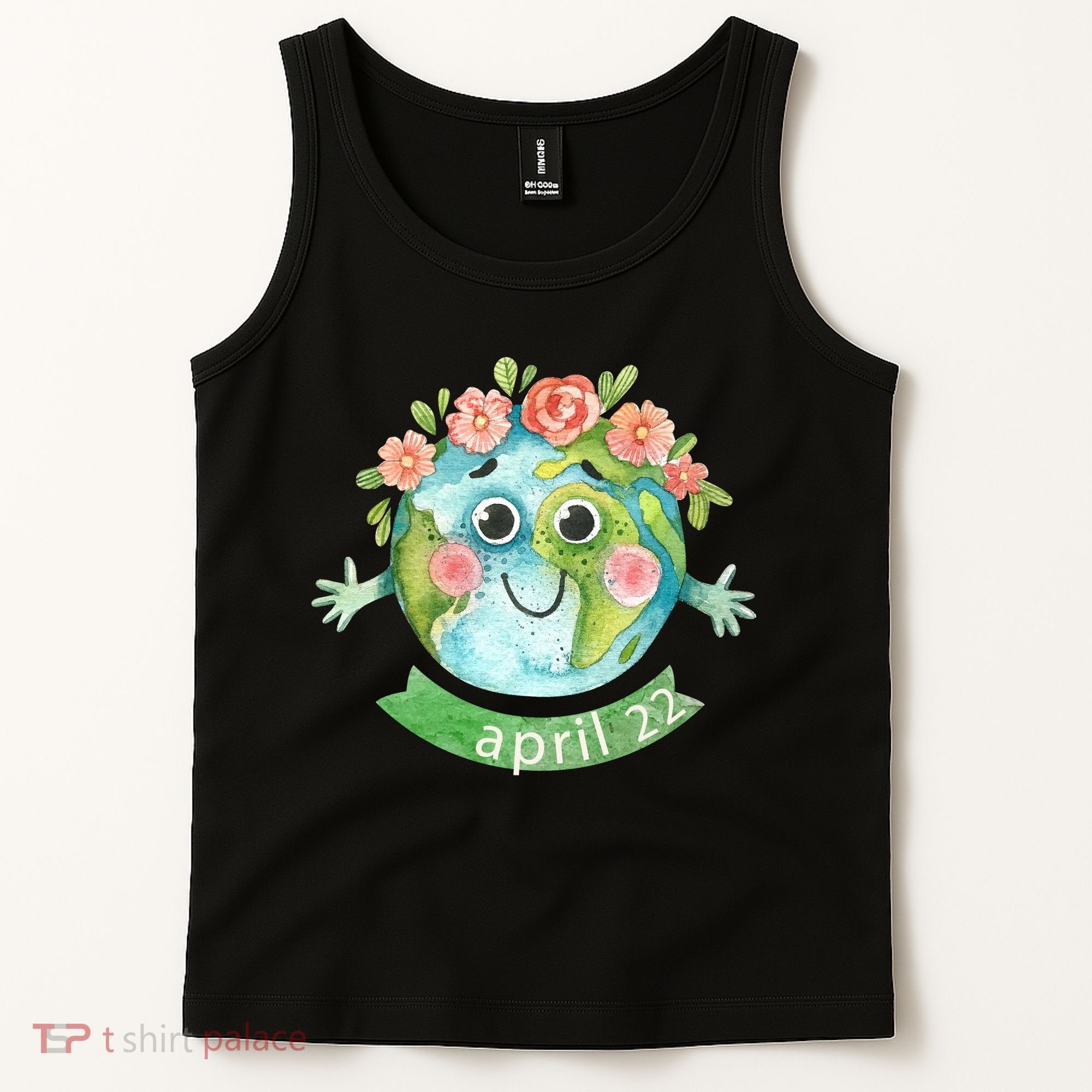Floral Earth Day April Tank Top