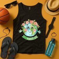 Floral Earth Day April Tank Top thumb 4