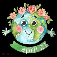 Floral Earth Day April Women's Long Sleeve Shirt thumb 2