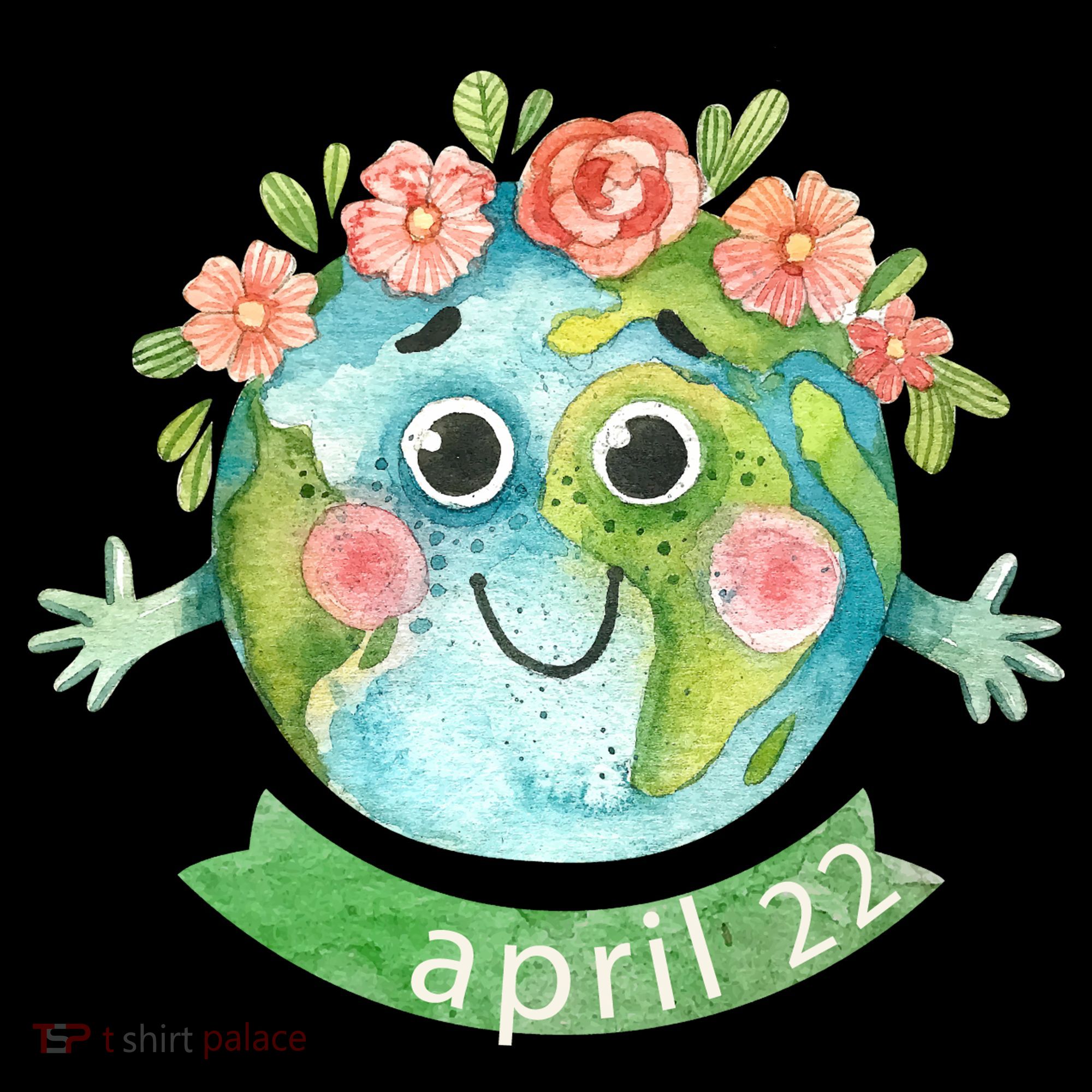 Floral Earth Day April Kids Sweatshirt