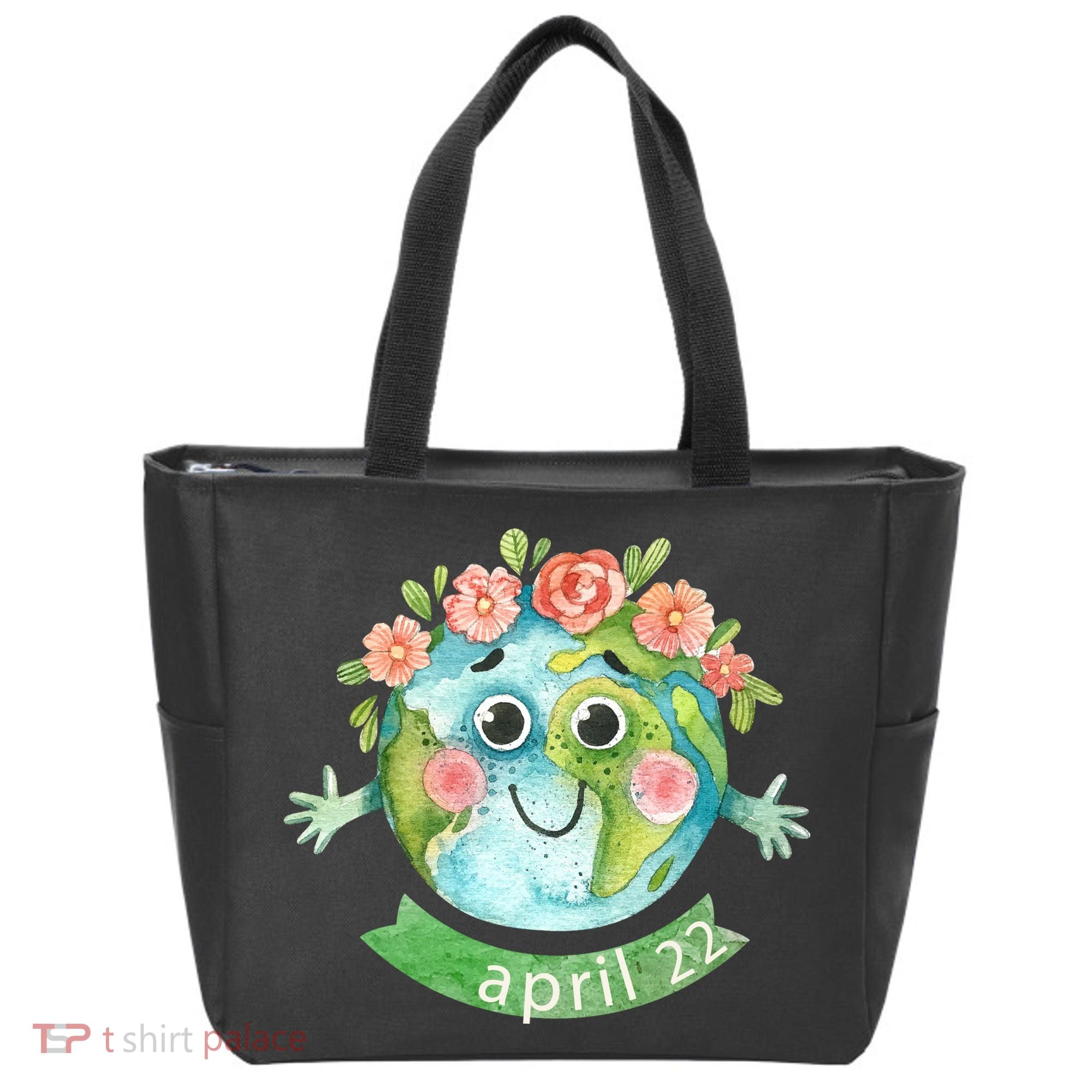 Floral Earth Day April Tote Bag