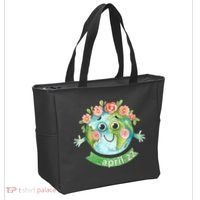 Floral Earth Day April Tote Bag thumb 2