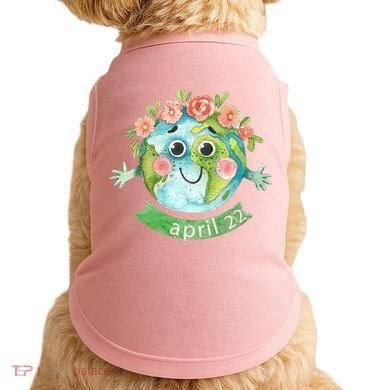 Floral Earth Day April Doggie Tank