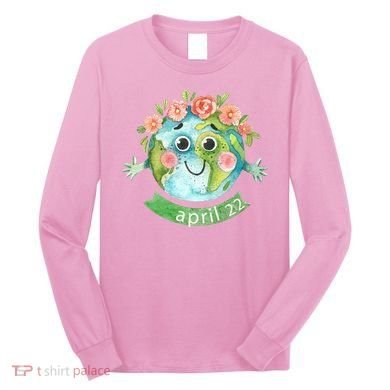 Floral Earth Day April Long Sleeve Shirt