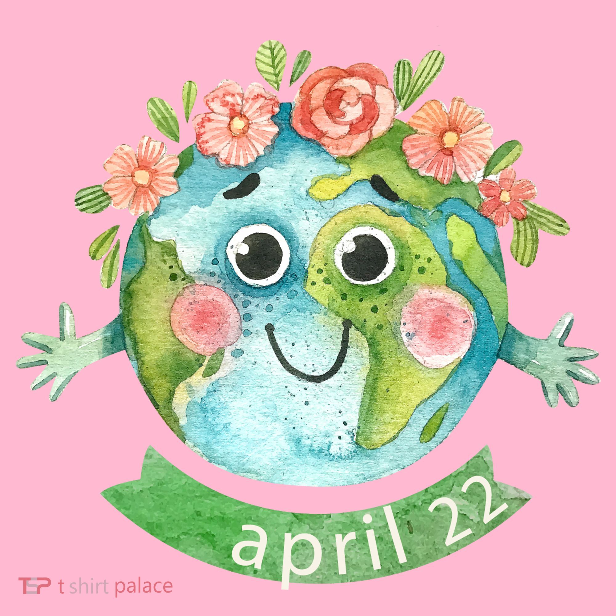 Floral Earth Day April Long Sleeve Shirt