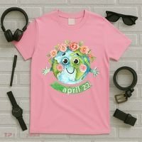 Floral Earth Day April T-Shirt thumb 5