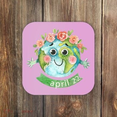 Floral Earth Day April Coaster