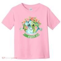 Floral Earth Day April Toddler T-Shirt thumb 0
