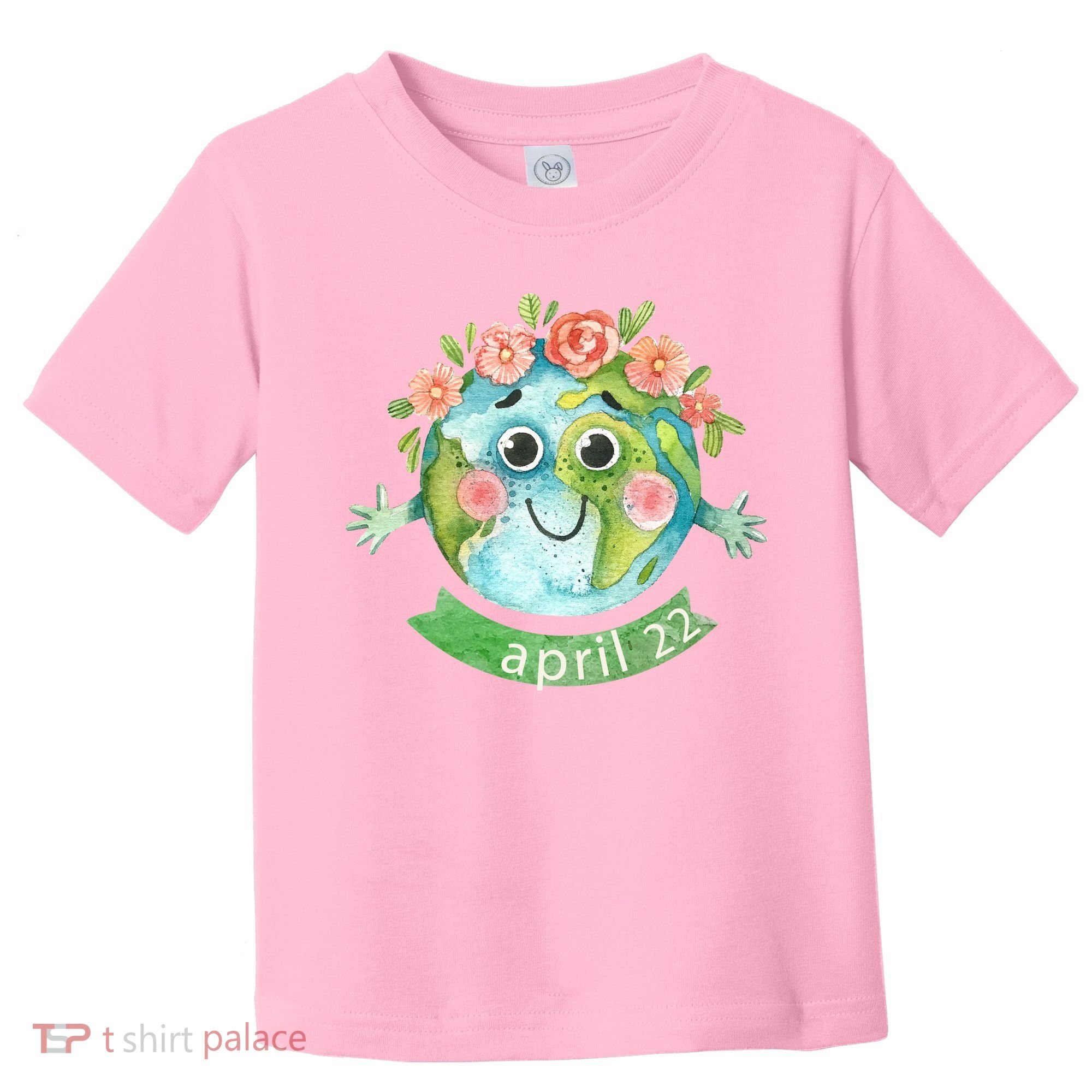 Floral Earth Day April Toddler T-Shirt