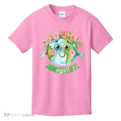 Floral Earth Day April Kids T-Shirt