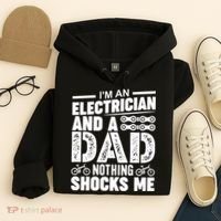 Funny Electrician Dad Nothing Shocks Me Hoodie thumb 4