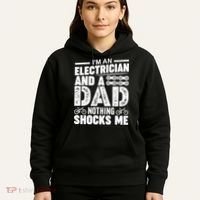 Funny Electrician Dad Nothing Shocks Me Hoodie thumb 5