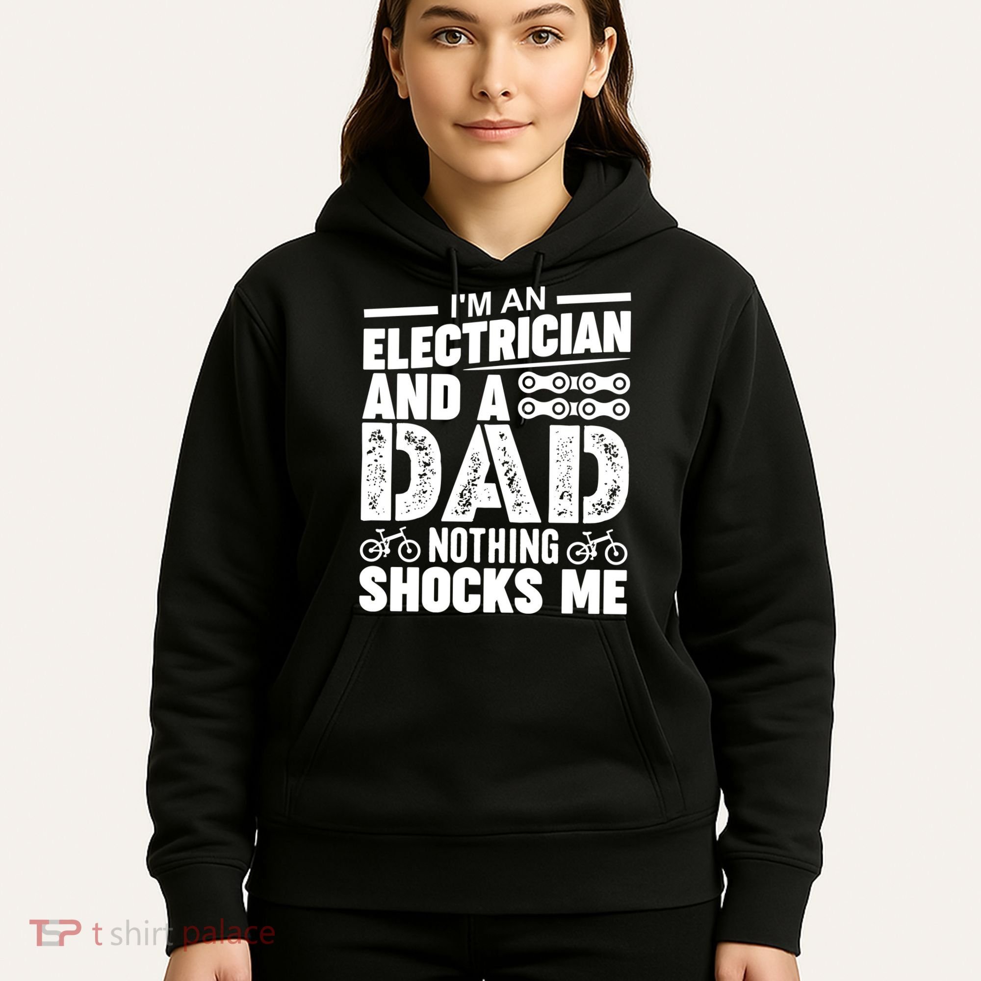 Funny Electrician Dad Nothing Shocks Me Hoodie
