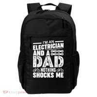 Funny Electrician Dad Nothing Shocks Me Backpack thumb 0