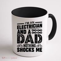 Funny Electrician Dad Nothing Shocks Me Coffee Mug thumb 1