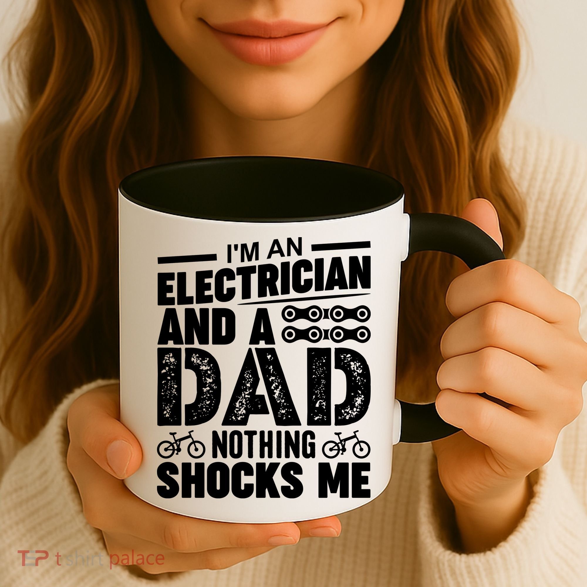 Funny Electrician Dad Nothing Shocks Me Coffee Mug
