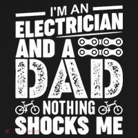 Funny Electrician Dad Nothing Shocks Me Ornament thumb 1
