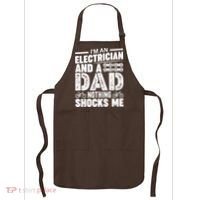 Funny Electrician Dad Nothing Shocks Me Apron thumb 0