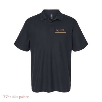 Funny Ew David. Vintage Retro Distressed Polo