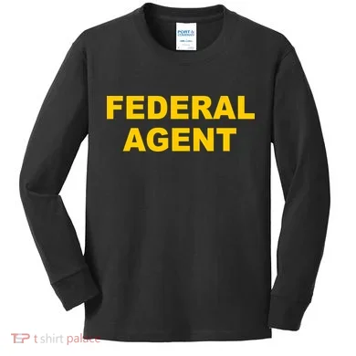Federal Agent Kids Long Sleeve Shirt