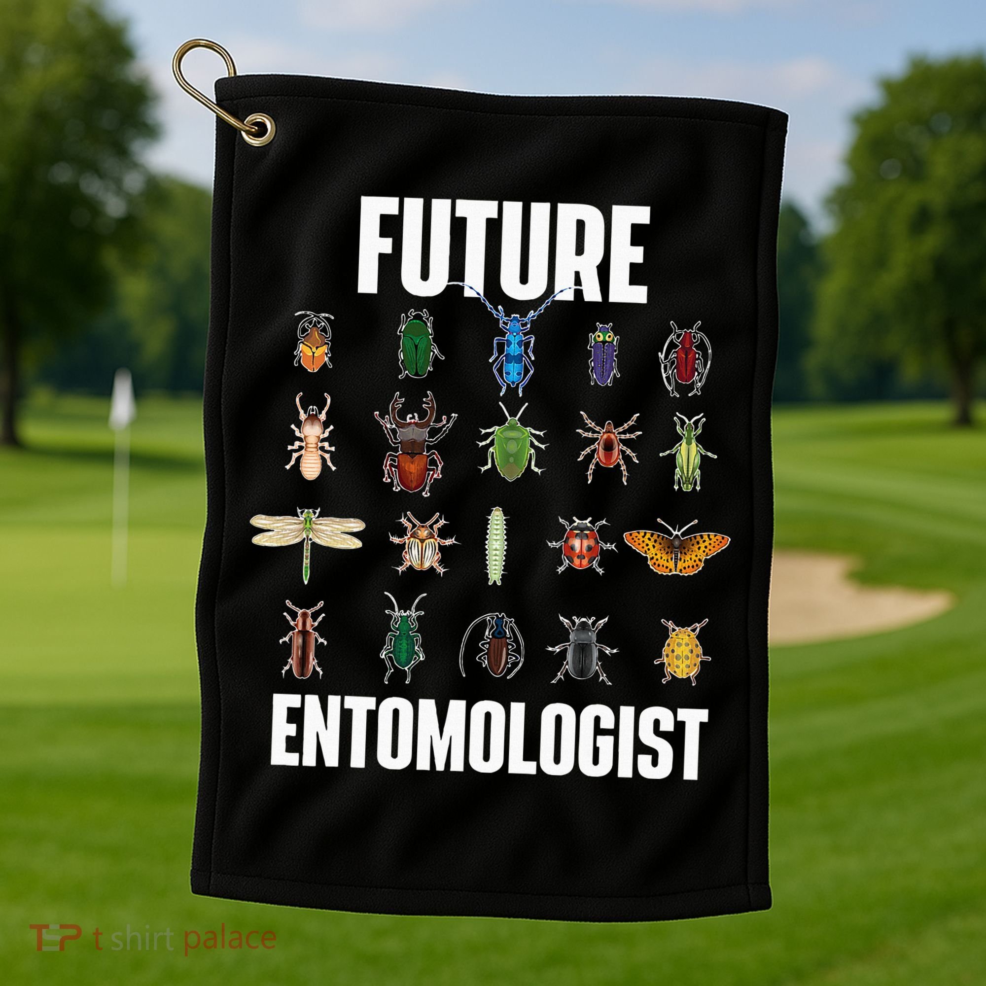 Future Entomologist Entomology Insect Lover Bug Collector Golf Towel