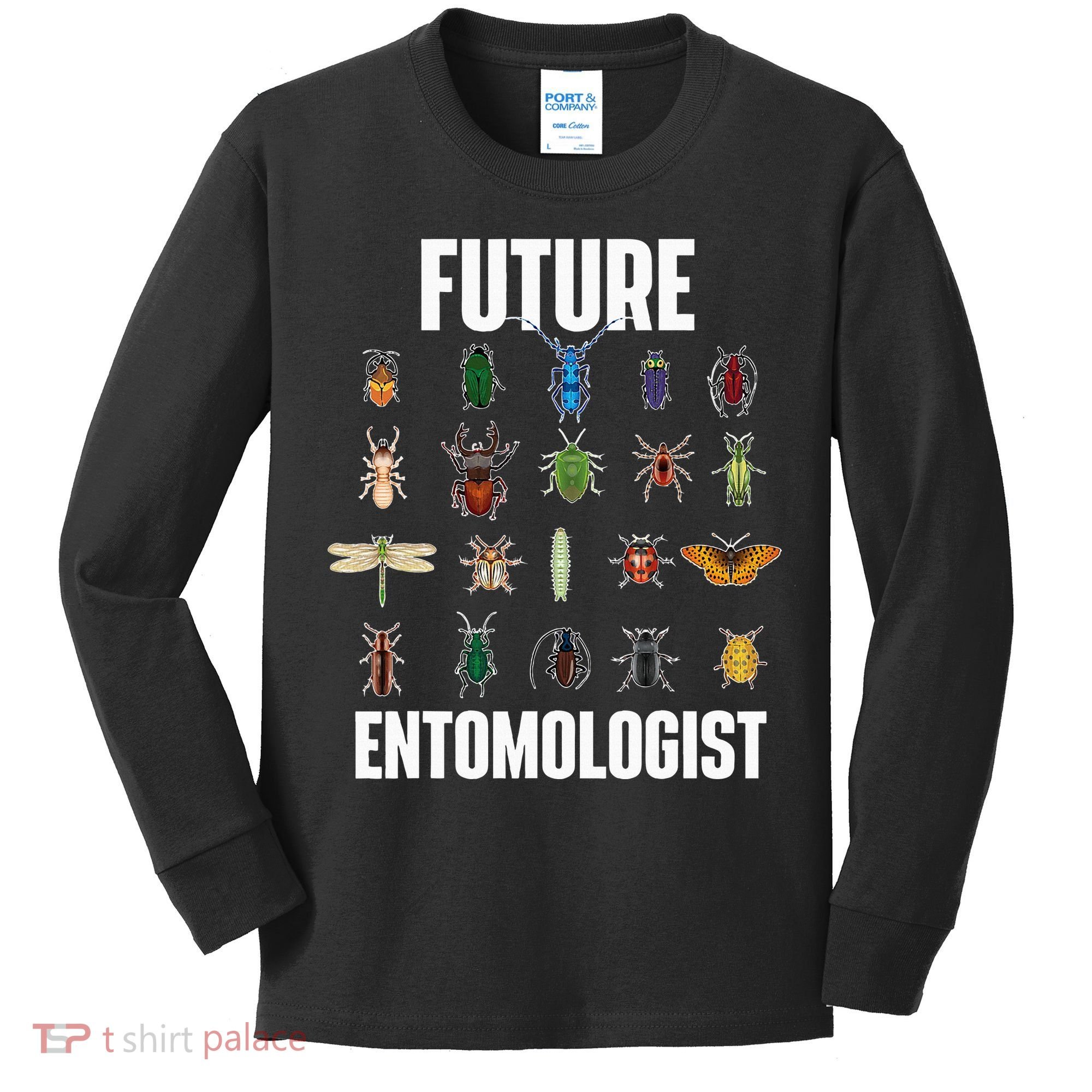 Future Entomologist Entomology Insect Lover Bug Collector Kids Long Sleeve Shirt